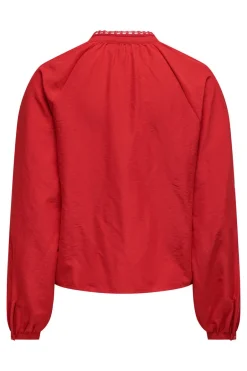 JDY Camisa de manga comprida vermelho Outlet