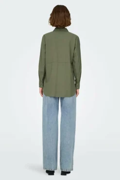 JDY Camisa de manga comprida verde Clearance