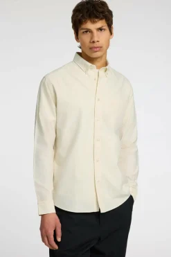 Selected Camisa de manga comprida com bolso 100% algodão Clearance