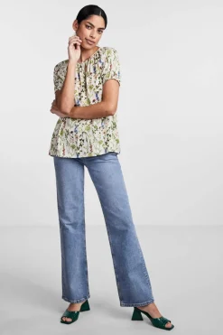 Pieces Camisa de mujer cru Online