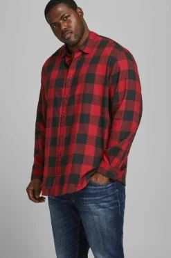 Jack & Jones PLUS Camisa de sarja xadrez loose fit PLUS Online