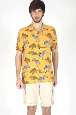 Brave Soul Camisa estampada de manga curta estampado Outlet