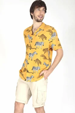 Brave Soul Camisa estampada de manga curta estampado Outlet