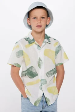 Springfield Kids Camisa estampado menino bege Outlet