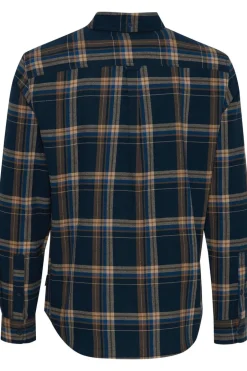 Blend Camisa Manga Comprida azul Fashion