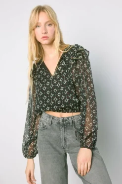 High Spirits Camisa Maya preto Discount