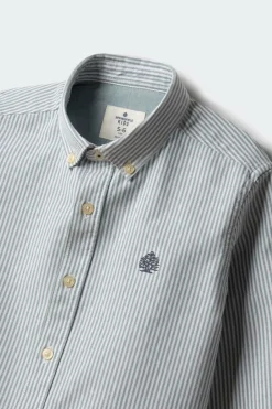 Springfield Kids Camisa pinpoint riscas menino azul Clearance