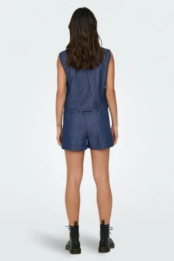 JDY Camisa sem mangas nó azul Online