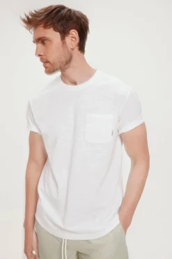 Milano Camiseta básica com bolso Sale
