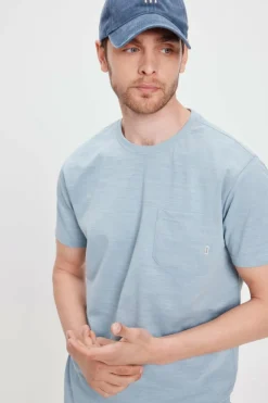 Milano Camiseta básica com bolso Online