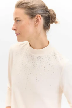 Cortefiel Camiseta com toque macio e strass Sale