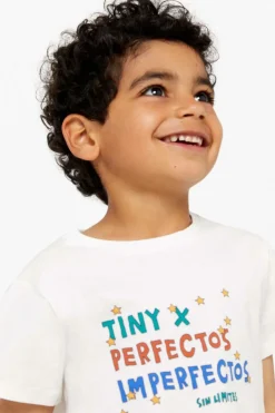 Cortefiel Camiseta niño unisex Branco Outlet