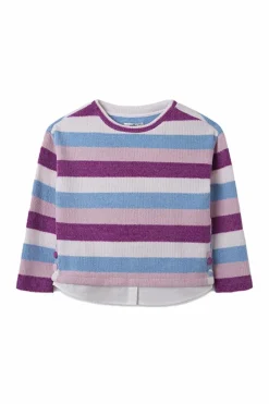 Springfield Kids Camisola chenille riscas multicolor menina rosa Outlet