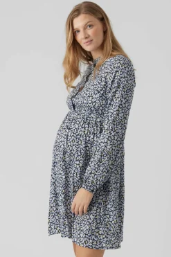 Mamalicious Camisola dupla função maternity azul New