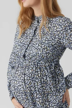 Mamalicious Camisola dupla função maternity azul New