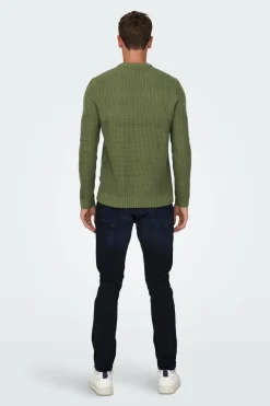 Only & Sons Camisola gola caixa textura Outlet