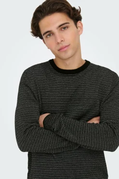 Only & Sons Camisola gola redonda clássica Hot