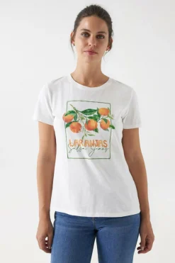 Salsa Jeans Camisola impressa laranjas Tostado Sale