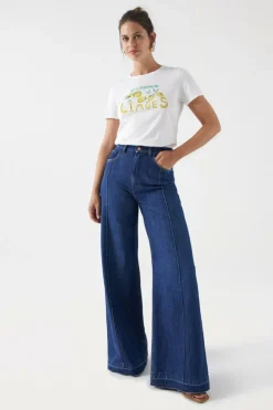 Salsa Jeans Camisola impressa limões Tostado Clearance