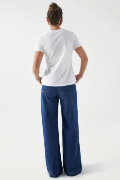 Salsa Jeans Camisola impressa limões Tostado Clearance