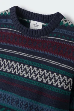Springfield Kids Camisola jacquard menino azul Best