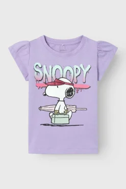 Name it Camisola sem manga de Snoopy rosa Outlet