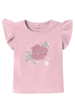 Name it Camisola sem mangas com detalhe 3D rosa Clearance