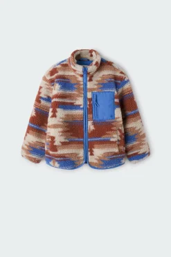 Springfield Kids Casaco borrego estampado menino. azul Clearance