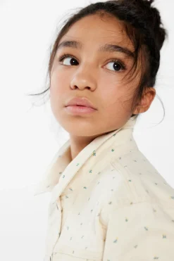 Springfield Kids Casaco denim estampado menina bege Sale
