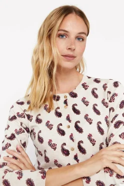 Cortefiel Casaco malha estampado Clearance