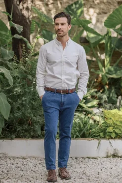 Celopman Chino Slim Denin azul Best