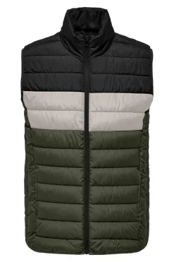 Only & Sons Colete acolchoado estampado Best