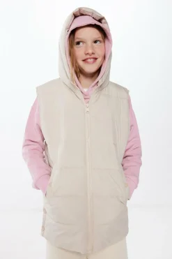 Springfield Kids Colete acolchoado capuz menina cru Hot