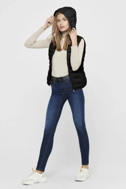 Only Colete meia temporada Fashion