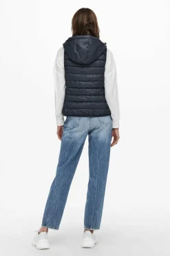 Only Colete meia temporada Fashion
