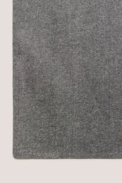 Textura Conjunto de 2 individuais de algodão cinzento Fashion
