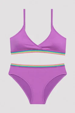 Penti Conjunto de biquíni para menina rosa Hot