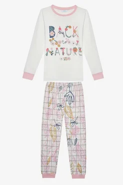 Penti Conjunto de pijama de menina verde Fashion