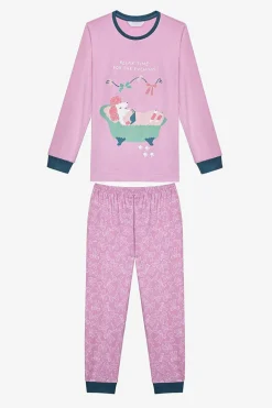 Penti Conjunto de pijama de menina rosa Best
