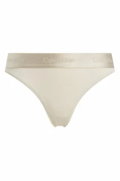 Calvin Klein Cueca clássica com logo CK bege Fashion