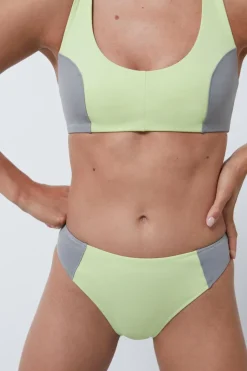 Dash and Stars Cuecas biquíni desportivas Quick Dry verde Clearance