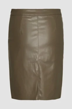 Vero Moda Falda corta efecto piel Discount