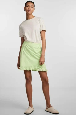 Pieces Falda corta mujer verde Clearance
