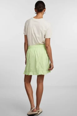 Pieces Falda corta mujer verde Clearance