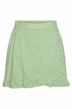 Pieces Falda corta mujer verde Clearance