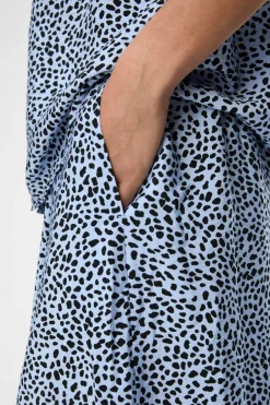 Object Falda largo midi estampado Azul Online
