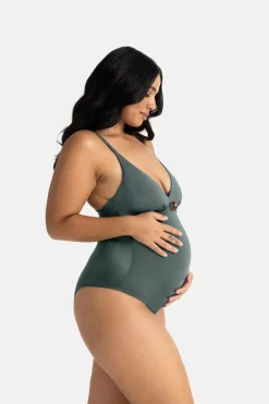 Dorina Fato de banho de maternidade verde Discount