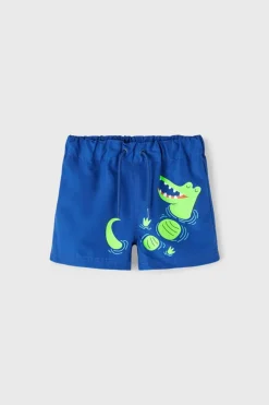 Name it Fato de banho de menino estilo bermuda com cintura ajustável azul Outlet