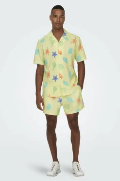 Only & Sons Fato de banho estampado Outlet