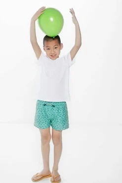 Springfield Kids Fato de banho estampado peixes menino verde Clearance